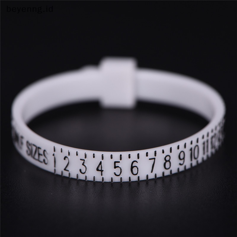 Beyen UK US Ring Sizer Measure Finger Gauge Untuk Cincin Kawin Band Cincin Tunangan New ID