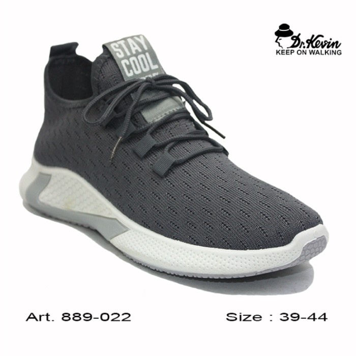 (COD) Dr. Kevin Sepatu Sport Pria Men Sneakers 889-022 - Hitam - Coffee, 42