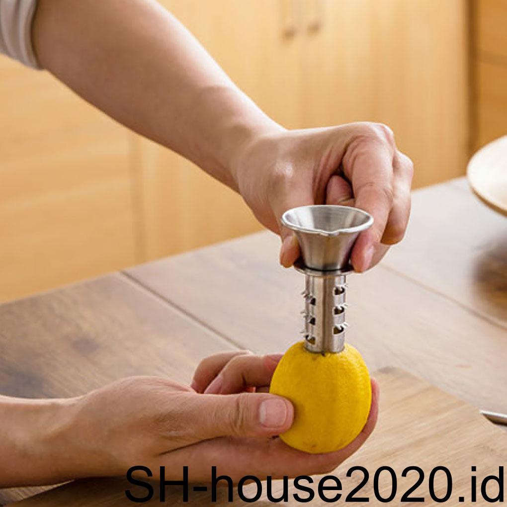 Juice Squeezer Manual Stainless Juicer Buah Alat Press Pembuat Jeruk Lemon Rumah Tangga T