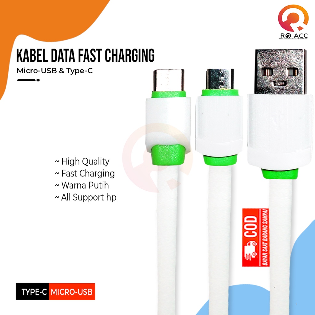 [RO ACC] NVN-JKXPV51 KABEL DATA CHARGER FAST CHARGING 6A MICRO USB / TYPE C