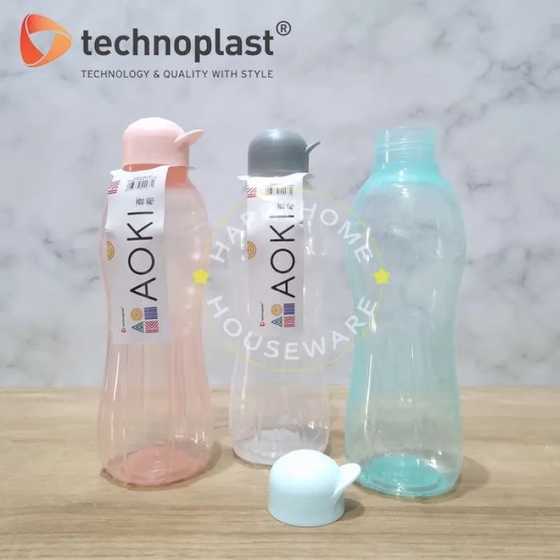 Botol Polos 800 ML Aoki Neon - TP / Botol Air Minum Anak Sekolah Kerja dan Olahraga