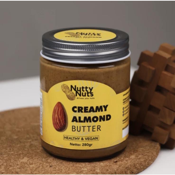 Natural Almond Butter 280gr NuttyNuts