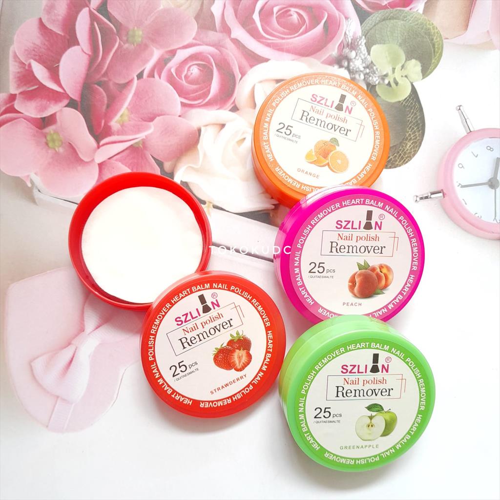 TISU PEMBERSIH KUTEK SZLIN NAIL POLISH REMOVER PADS PENGHAPUS CAT KUKU