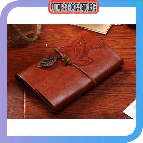 

UTIE STORE - BESTOYARD Buku Catatan Binder Kulit Retro Leaf - B-606