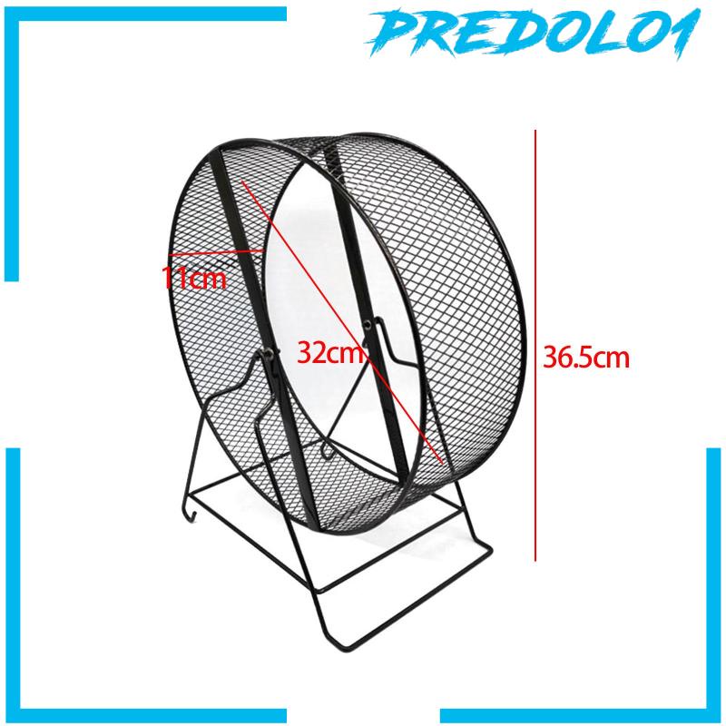 [Predolo1] Roda Latihan Lari Hamster Besi Marmut Jogging Wheel Black Wire Mesh