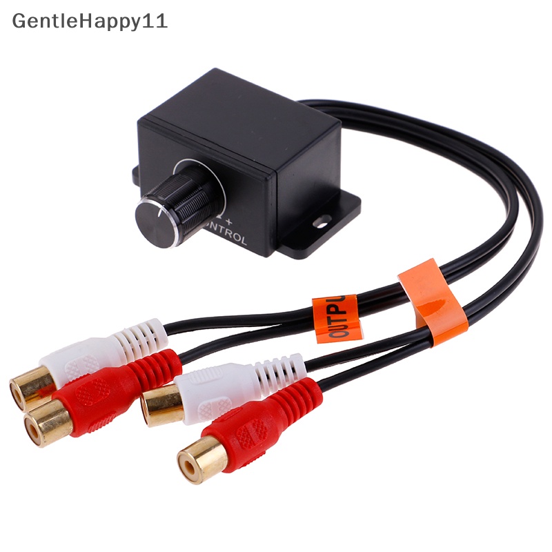 Gentlehappy Car Home Audio Amplifier Bass RCA Gain Level Pengatur Volume Knob id