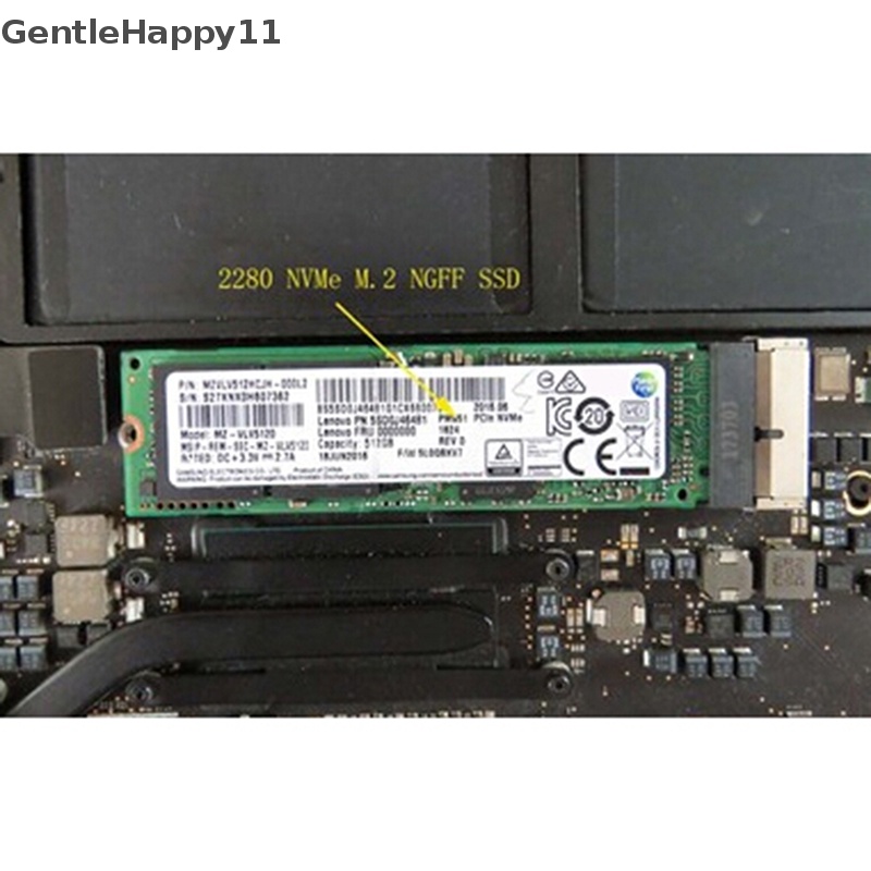 Gentlehappy NVMe PCIe M.2 NGFF SSD converter adapter card Untuk 20132014 2015 macbook air pro id