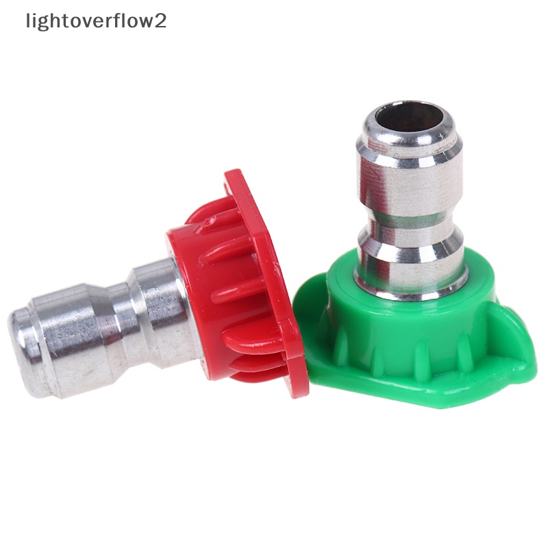 [lightoverflow2] 5pcs Nozzle Mesin Cuci Tekanan Tinggi Quick Nozzle Tips1Per4Alatan Sambung Cepat [ID]