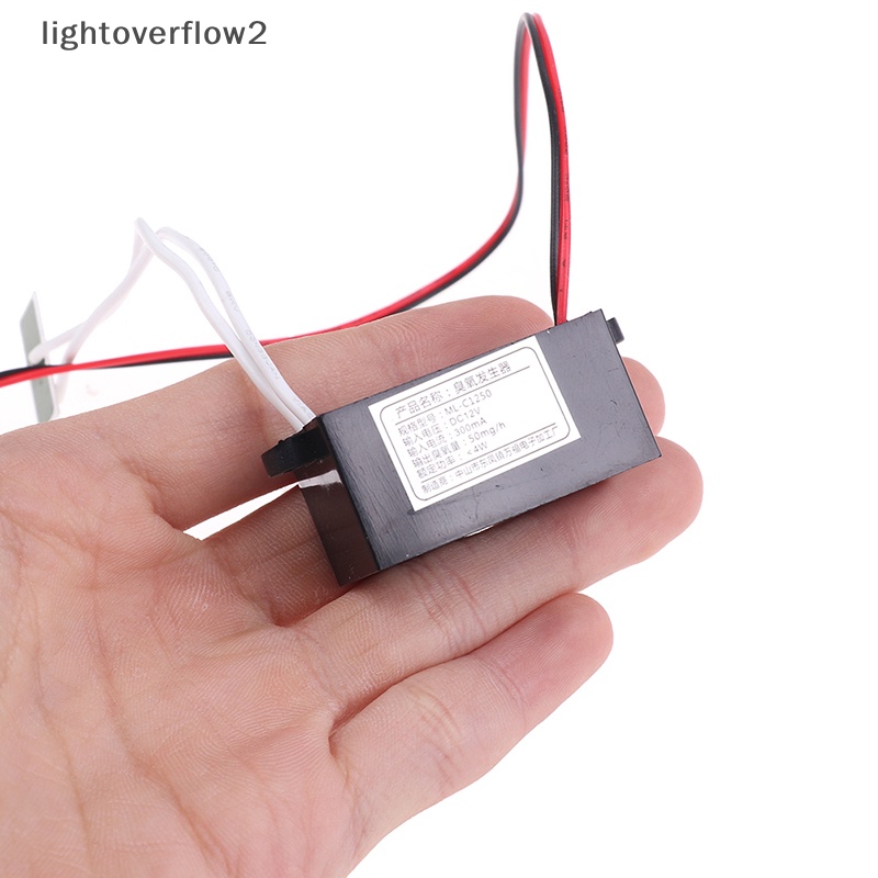 [lightoverflow2] Dc 12V Ozone Generator Mesin Pembersih Udara Bau Pewangi Sterilizer 50mg [ID]