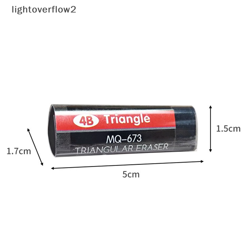 [lightoverflow2] Triangle Novelty Erasers Black And White Eraser Penghapus Ujian Siswa Khusus Karet 4B Alat Tulis Soft Less Crumb Art Drawing Eraser [ID]