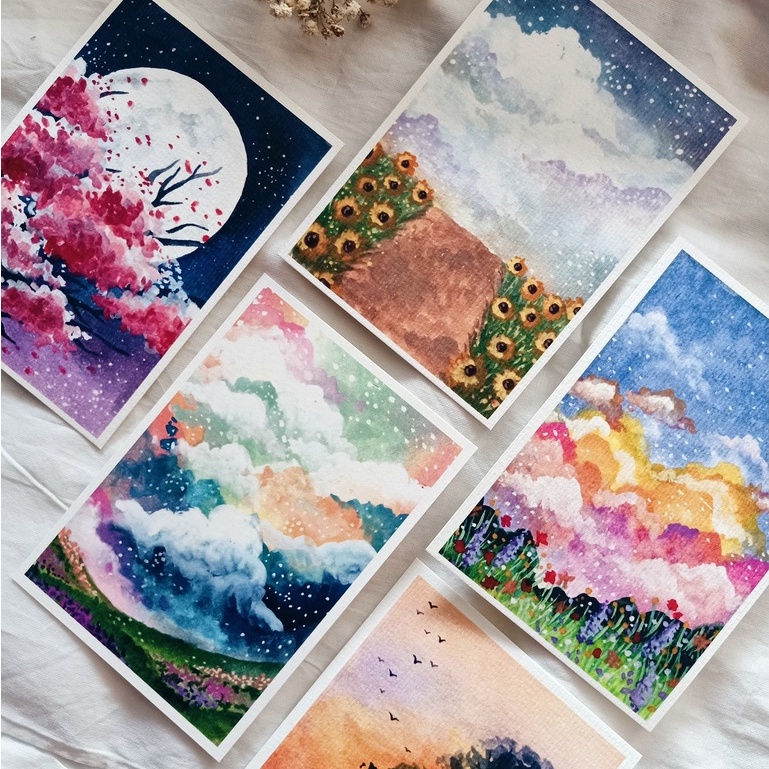 

Postcard Scenery Edition by IMAGINEARTWORK14 | Kartu Pos | Pretty | Watercolor | Cat Air 2