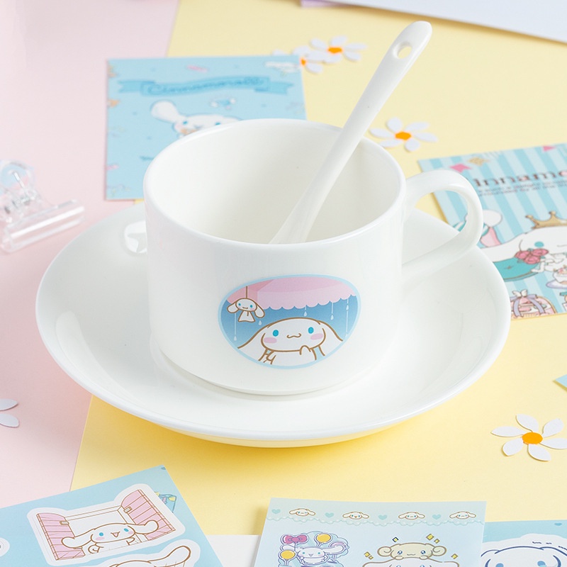 (10PC) STICKER SET SANRIO 10 IN 1 + CARD /STIKER CARD DEKORASI STIKER CINNAMOROLL KUROMI MELODY