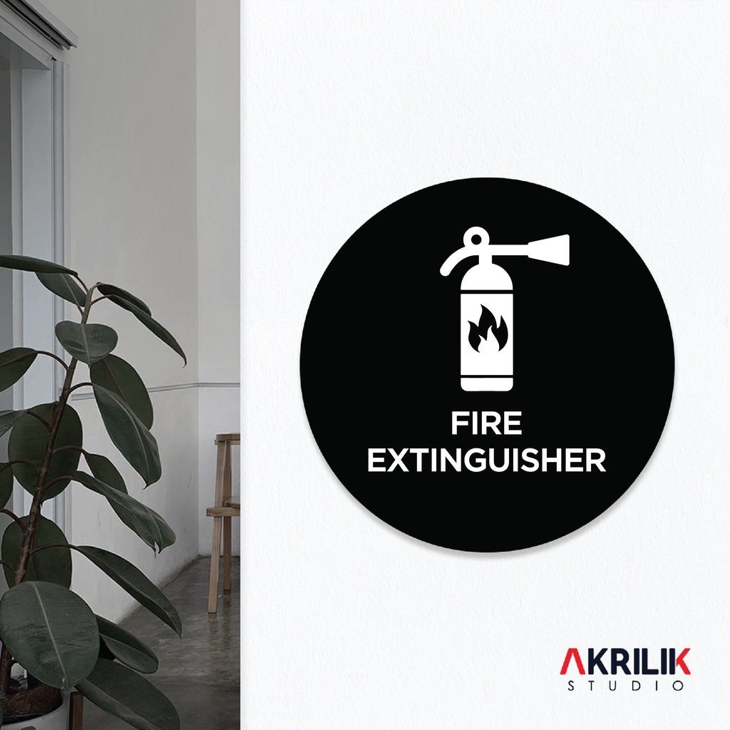 

Sign Board Akrilik Fire Extinguisher Papan Acrylic Signage Tempel Dinding Tulisan Label Tanda Petunjuk Rambu Aklirik UV Print