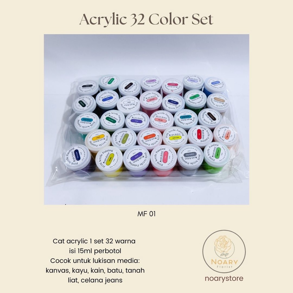 POM ACRYLIC 32 COLOR SET / Acrylic set isi 32