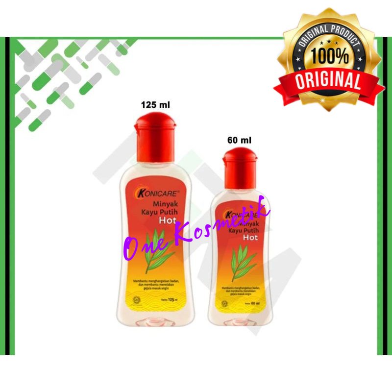 PROMO TERMURAH Konicare Minyak Kayu Putih Hot 60ml / 125ml Meredakan Masuk Angin Perut Kembung Pegal-Pegal