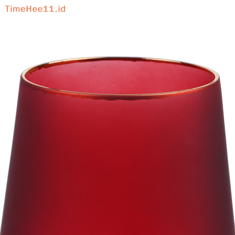 Timehee 1Pc Frosted Crystal Champagne Cup Gelas Cocktail Gelas Anggur Merah Goblet ID