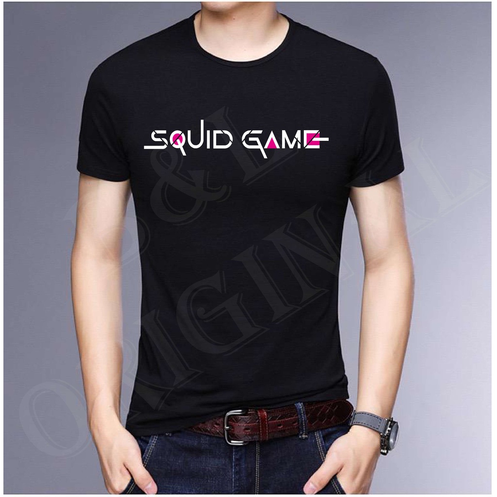 Bisa Bayar Di tempat/ BS//TERLARIS//BAJU KAOS SQUIDGAME//TANGAN PENDEK PRIA DAN WANITA//GOOD QUALITY