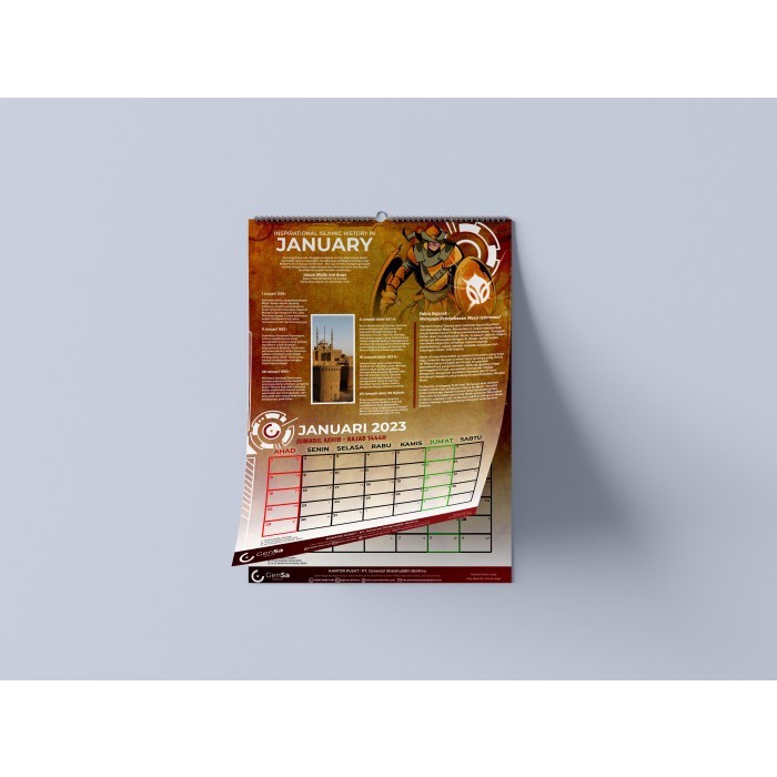 Kalender Dinding 2023 Edisi SEJARAH ISLAM - Gensa