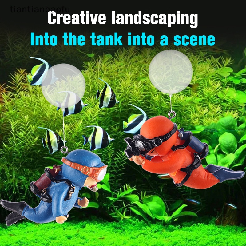 [tiantianbaofu] Aquarium Decor Aksesoris Interesg Floag Dekorasi Pelampung Patung Lansekap Ornamen Ikan Dekorasi Mini Aquarium Aksesoris Butik