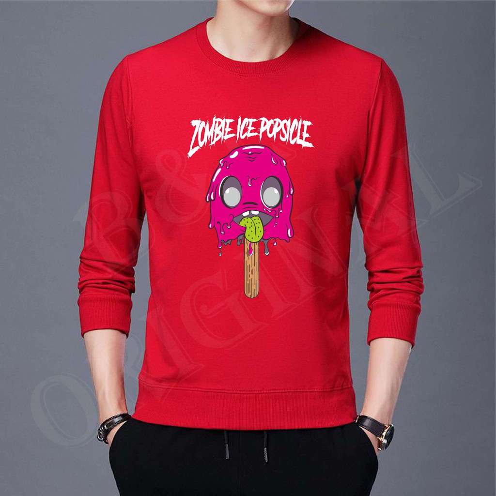 Bisa Bayar Di tempat/ BS//COD//BAJU KAOS ZOMBIE ICE//T-SHIRT TANGAN PANJANG//FASHION PRIA DAN WANITA//GOOD QUALITY