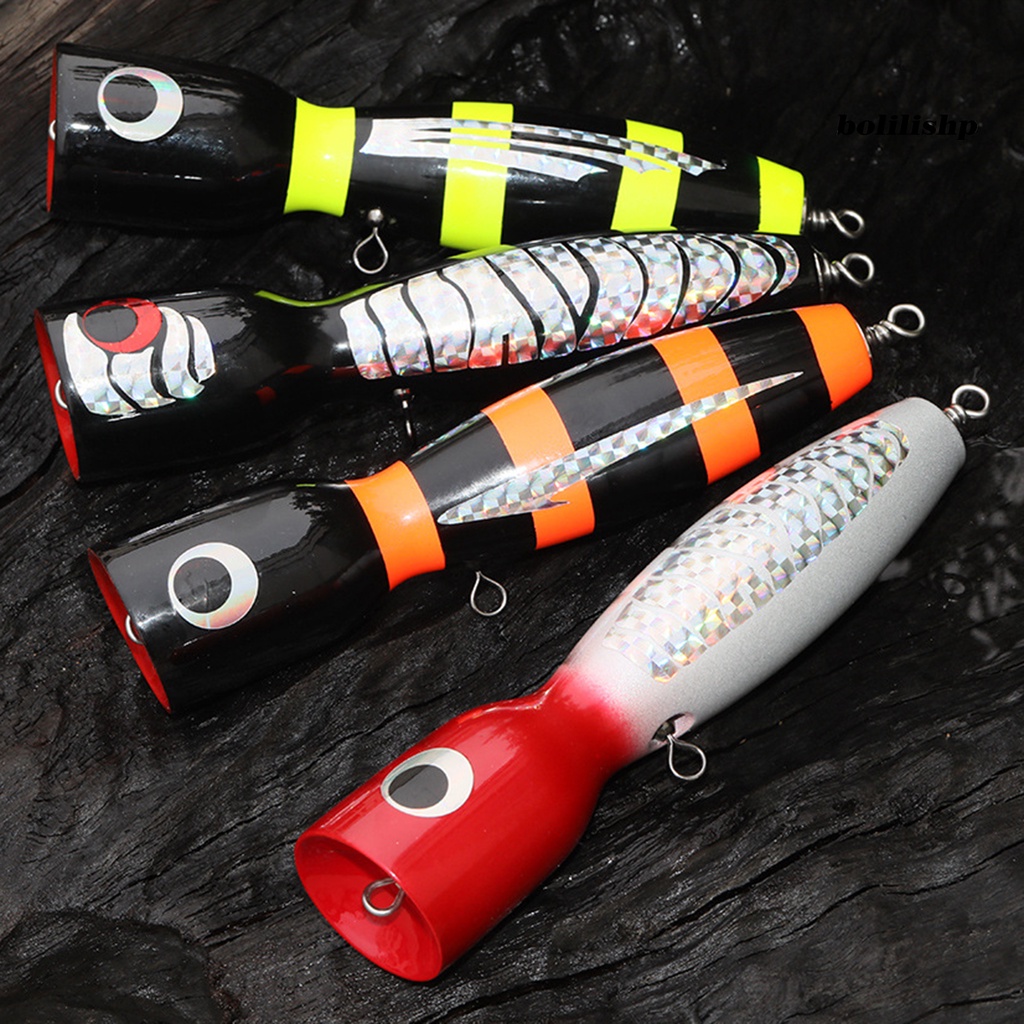 Bo-fish Lure Vibrant Color Merampingkan Desain Umpan Kayu Slow Sinking Hard Lure Fishing Tackle Gadget Perlengkapan Memancing