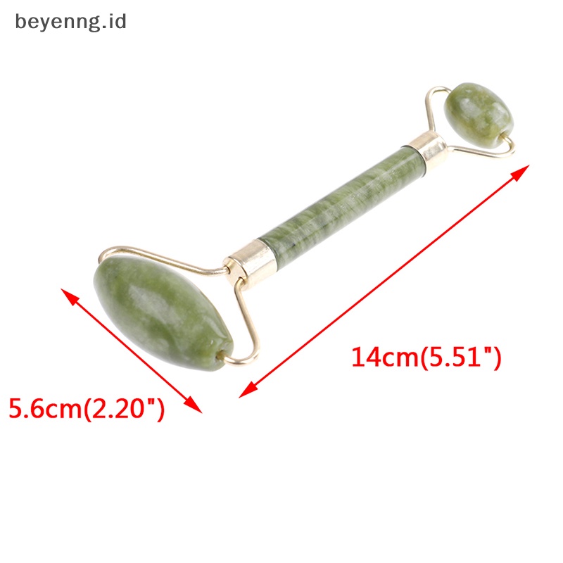 Beyen 1pc roller Pijat spa Wajah Tubuh Pijat Wajah Batu Giok Terapi anti-aging  Id