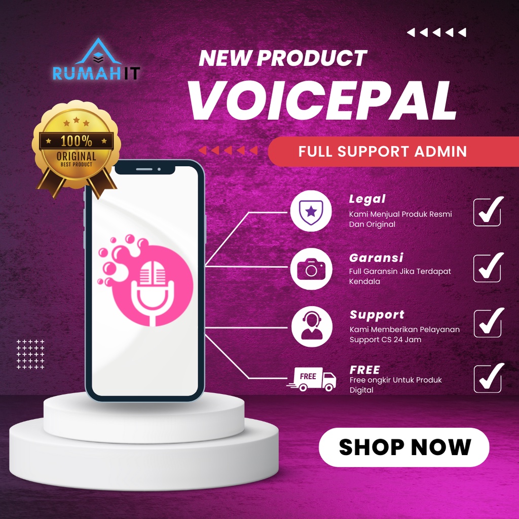 VoicePal Pro Unlimited Tools Text To Speech (merubah text menjadi suara)Bergaransi