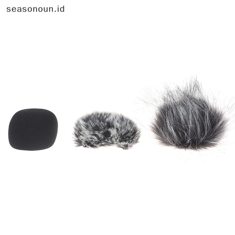 Seasonoun Furry Windscreen Muff Cover Busa Mikrofon Penutup Tahan Angin Untuk Zoom H1 H1N.