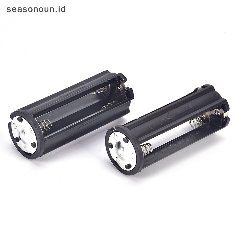 Seasonoun 2Pcs Holder Hitam Untuk Senter Torch AAA 3x1.5v.