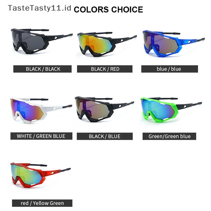 Tastetasty Pria Kacamata Sepeda Lensa Polarized Bersepeda Sunglasses Sports Eyewear.