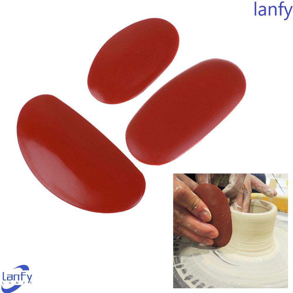 Lanfy clay Artis Merah 3Pcs/set clay Buatan Tangan DIY Ceramic Keramik clay tools