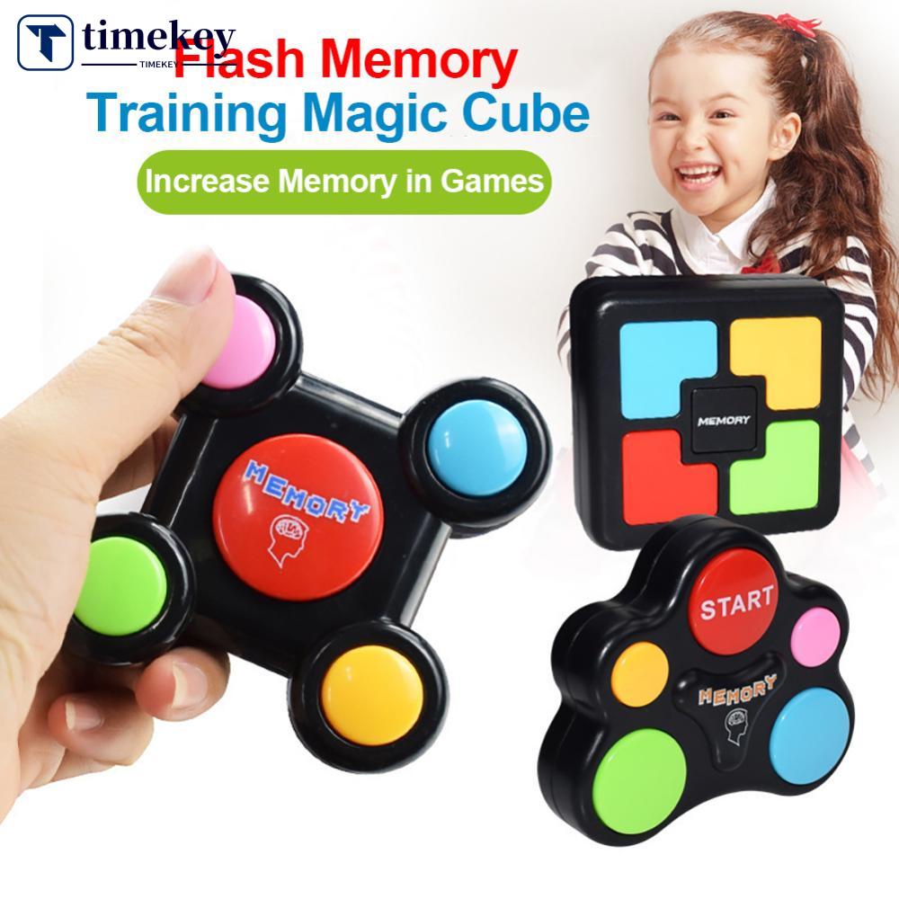 Timekey Kreatif Memory Training Games Konsol Elektronik Memory Latihan Game Mesin Puzzle Anak Permainan Interaktif Montessori Mainan G3H6