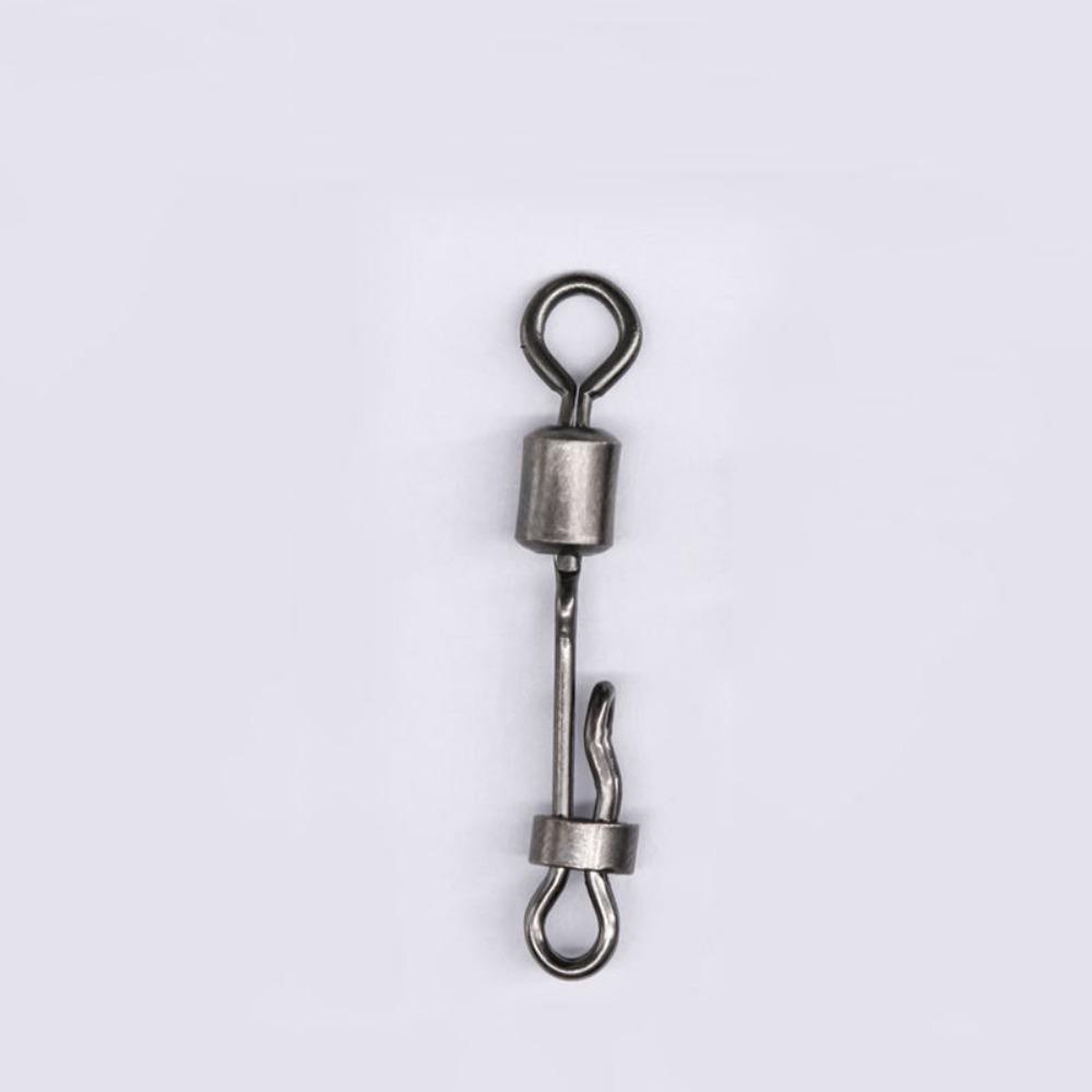 AUGUSTINA Agustinina Mancing Rolling Swivel 10pcs Cepat Masuk Air Garis Samping Pancing Pelet Line Umpan Gantung Aksesoris Ikan Snap Change Connector