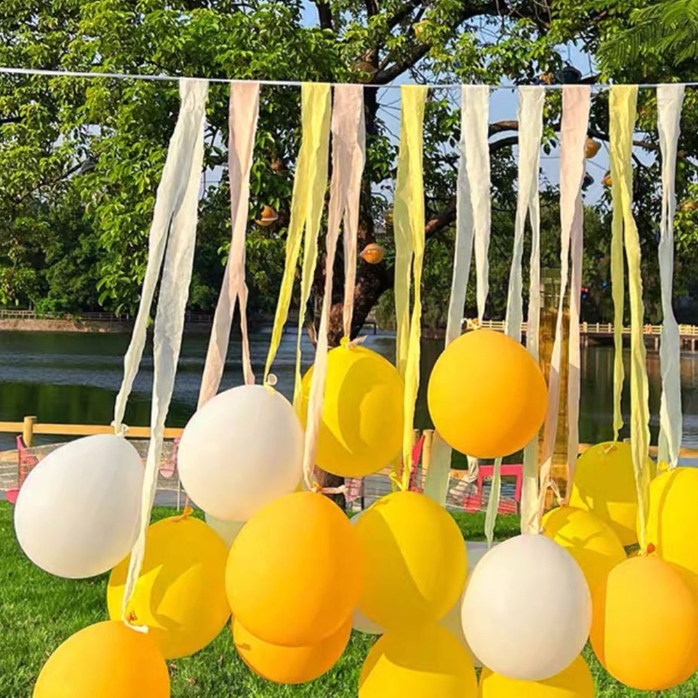 30pcs/set Balon Pita Kertas Warna-Warni Untuk Dekorasi Ulang Tahun Taman Photoshoot Piknik Outdoor Dan Tk