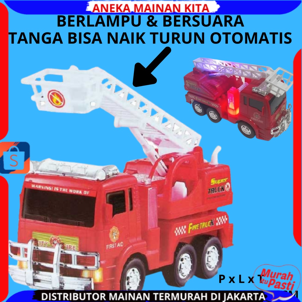 Mainan Mobil Konstruksi Sement  Mixer berlampu dan suara New