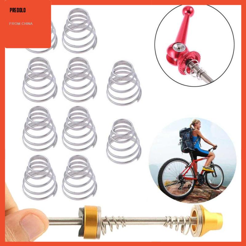 [Predolo] 10pcs Sepeda Quick Release Spring Rear Wheel Tusuk Bagian Komponen Aksesori