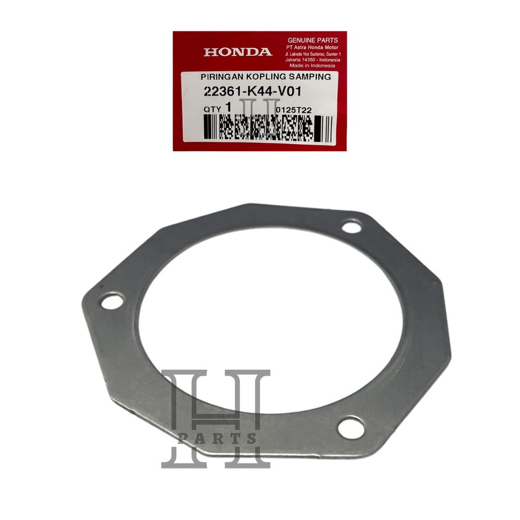 PIRINGAN PLAT KAMPAS GANDA KOPLING SAMPING PLATE CLUCTH SIDE BEAT FI POP ESP K81 VARIO 110 SCOOPY ESP BEAT ECO 22361K44V01 ORI HONDA AHM HGP