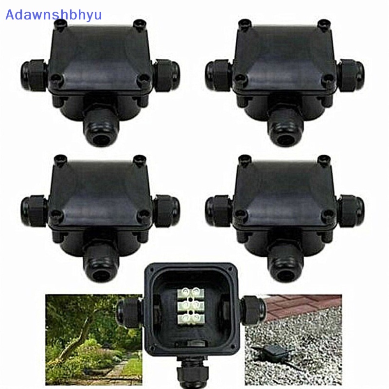 Adhyu IP68 Kabel Listrik Waterproof Connector Outdoor T Type Three Way Junction Box ID