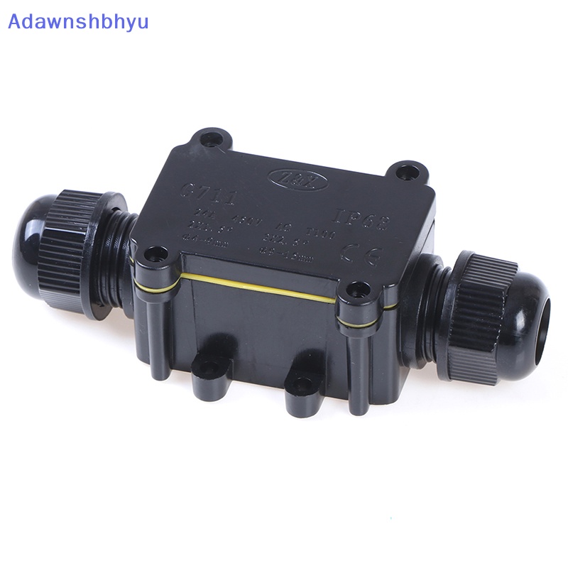 Adhyu Junction Box Listrik Waterproof 2arah Untuk Kabel Lighg Outdoor IP68 ID