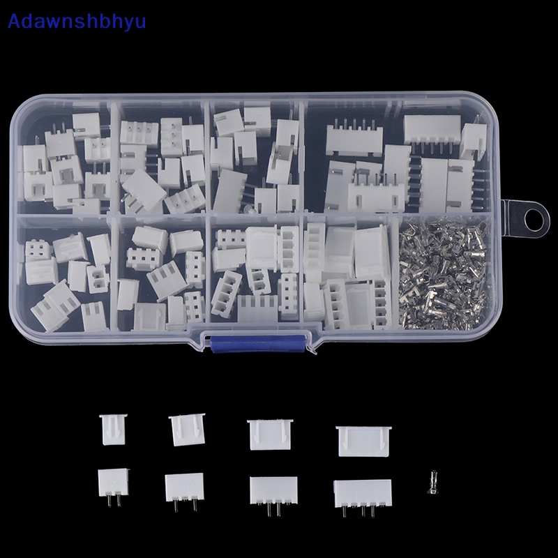 Adhyu 1Box JST-XH Kit 2/3/4/5Pin XH2.54MM Terminal Housing PCB Header Wire Konektor ID