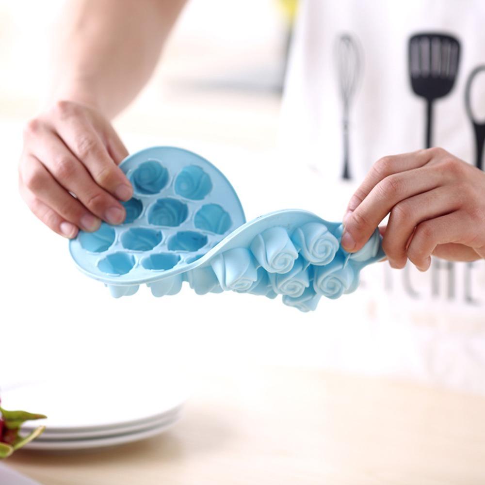 TOP Termos Es Batu Silikon Diy Rose Ice Tray