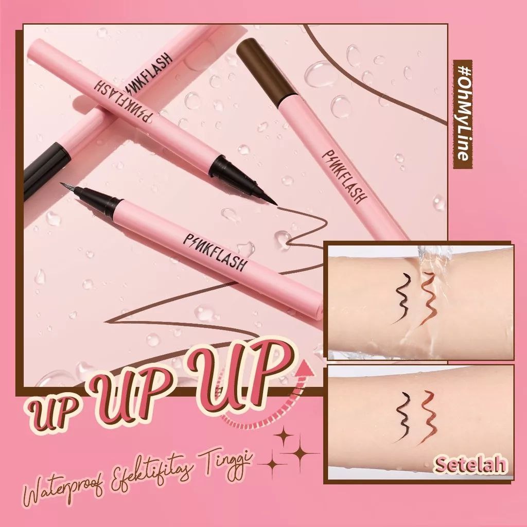 ASK - PINKFLASH Upgraded Eyeliner Tahan Air Sepanjang Masa Lama Eyeliner Pensil Cepat Kering