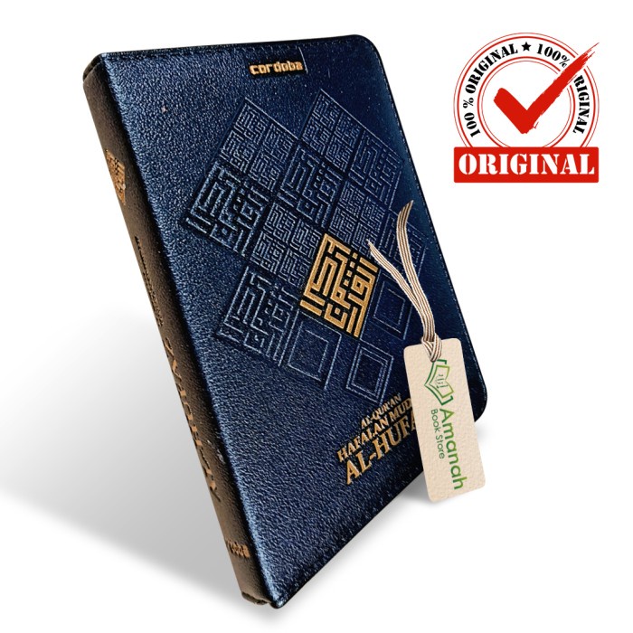 ⭐PROMO BUKU (COD)⭐ Al-Quran Al-Hufaz A6 Jaket Resleting Tajwid Terjemah - Penerbit Cordob - Hitam