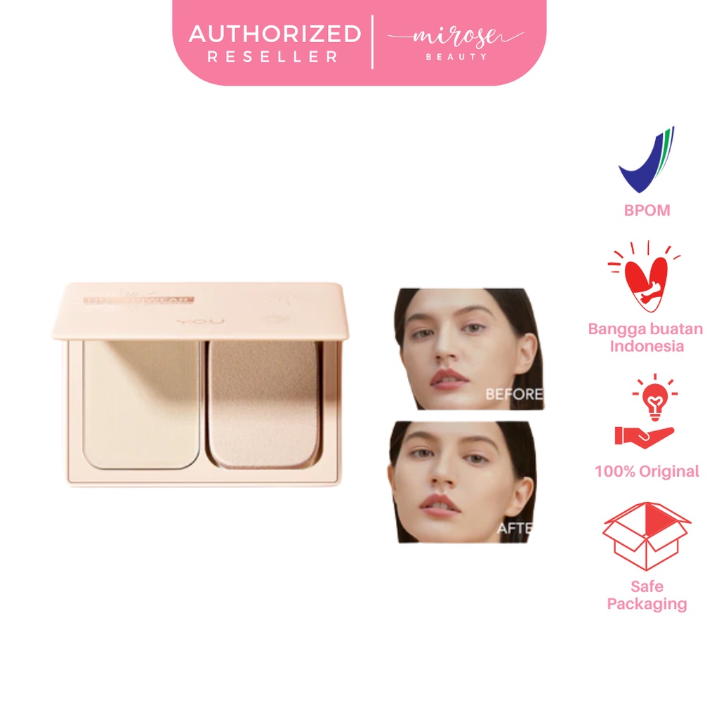 YOU NoutriWear+ Silky Pressed Foundation | Bedak Padak Oil Control