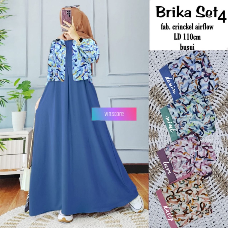 MAULA • BRIKA SET ORI VINSTORE | Setelan inner+outer