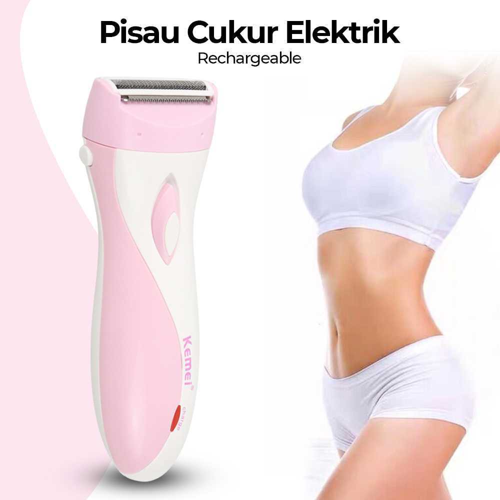 alat cukur Pisau Cukur Elektrik Rechargeable Kemei