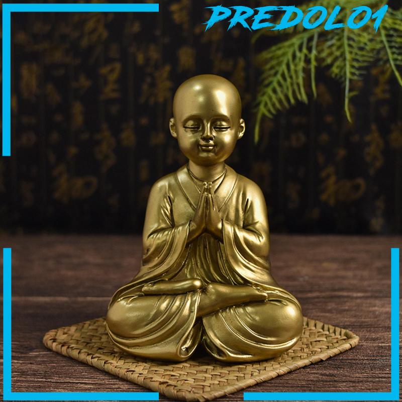 [Predolo1] Patung Buddha Ornamen Kecil Indoor Patung Buddha Untuk Dekorasi Rumah Mejatop
