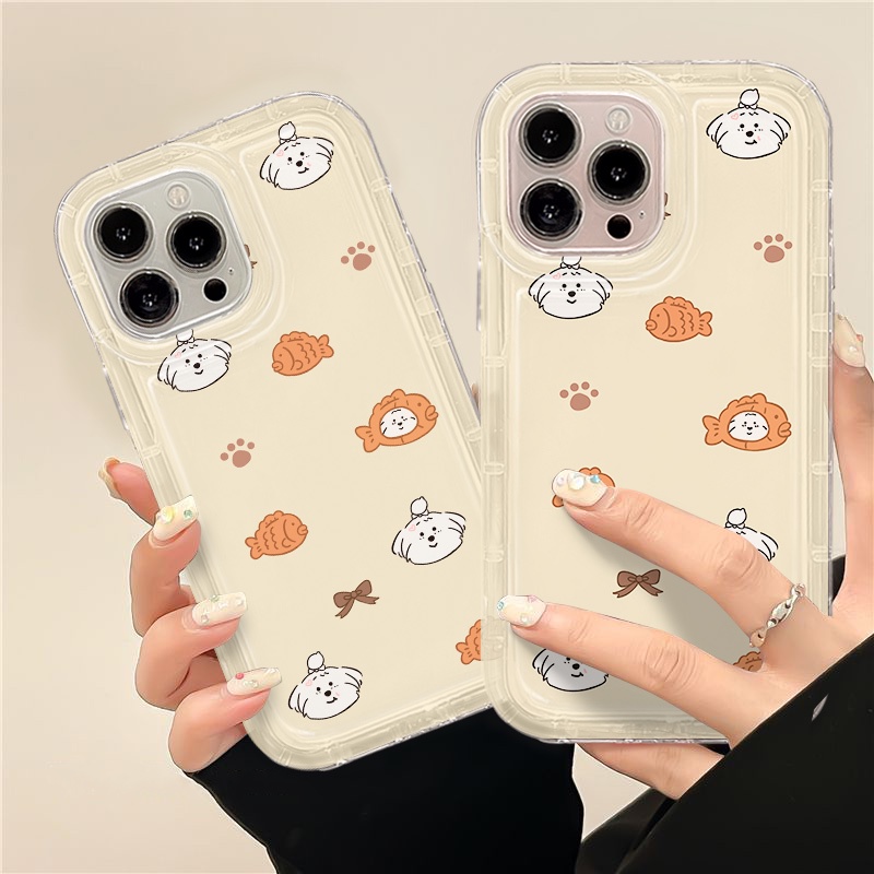 IPHONE Soft Case Kompatibel Untuk Iphone11 14 13 12 Pro XS Max X Xr7 +8 Plus Casing Ponsel Lucu TPU Silikon Shockproof Cover