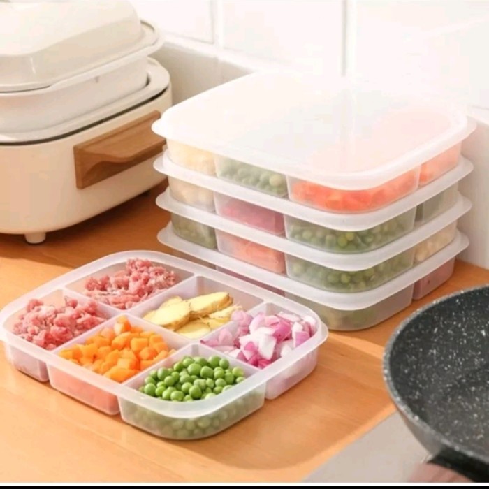 Food Storage 4 Sekat Tempat Penyimpanan Kotak Makanan/Lunchbox Bekal