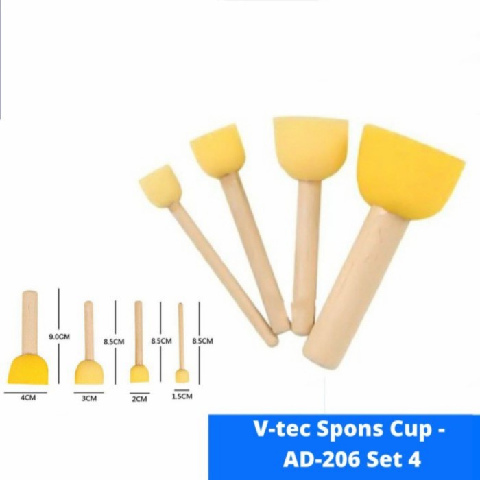 

V-TEC Spons Cup Type 905 AD 206 (1 Set isi 4 Pcs)